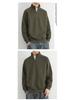 Men's Trendy Half-Zip Stand Collar Fleece Sweatshirt - Winter Thick, Casual Base Layer