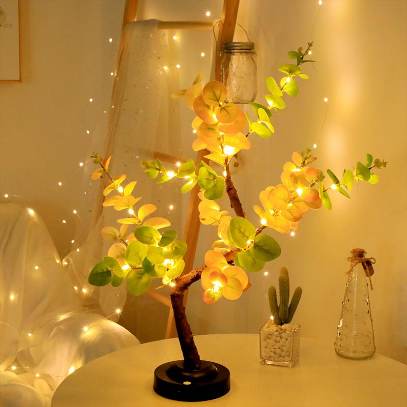 1 Stück LED-Baumlichter, Bonsai-Lampe, Tischleuchte, verstellbare Äste, Sommerbeleuchtung, Heimbeleuchtung, für Nachttisch, E-Sport, Arbeitszimmer, Deko