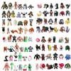 24pcs-96pcs/set Tung Tung Tung Sahur Ballerina Cappuccino Action Figure Brainrot Anime Tralalero Tralala Shark Model Toy Gift
