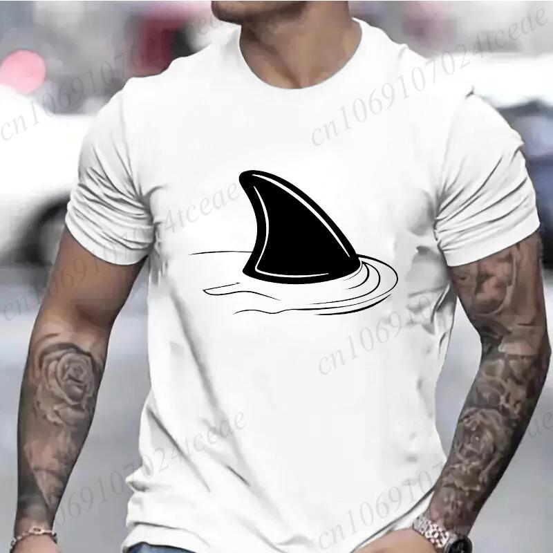 T Shirts for Men Short Sleeve Shirts for Guys Funny Graphic Tees for Shark Week Clothes Funny Shark Fashion Casual Men's Tee Top