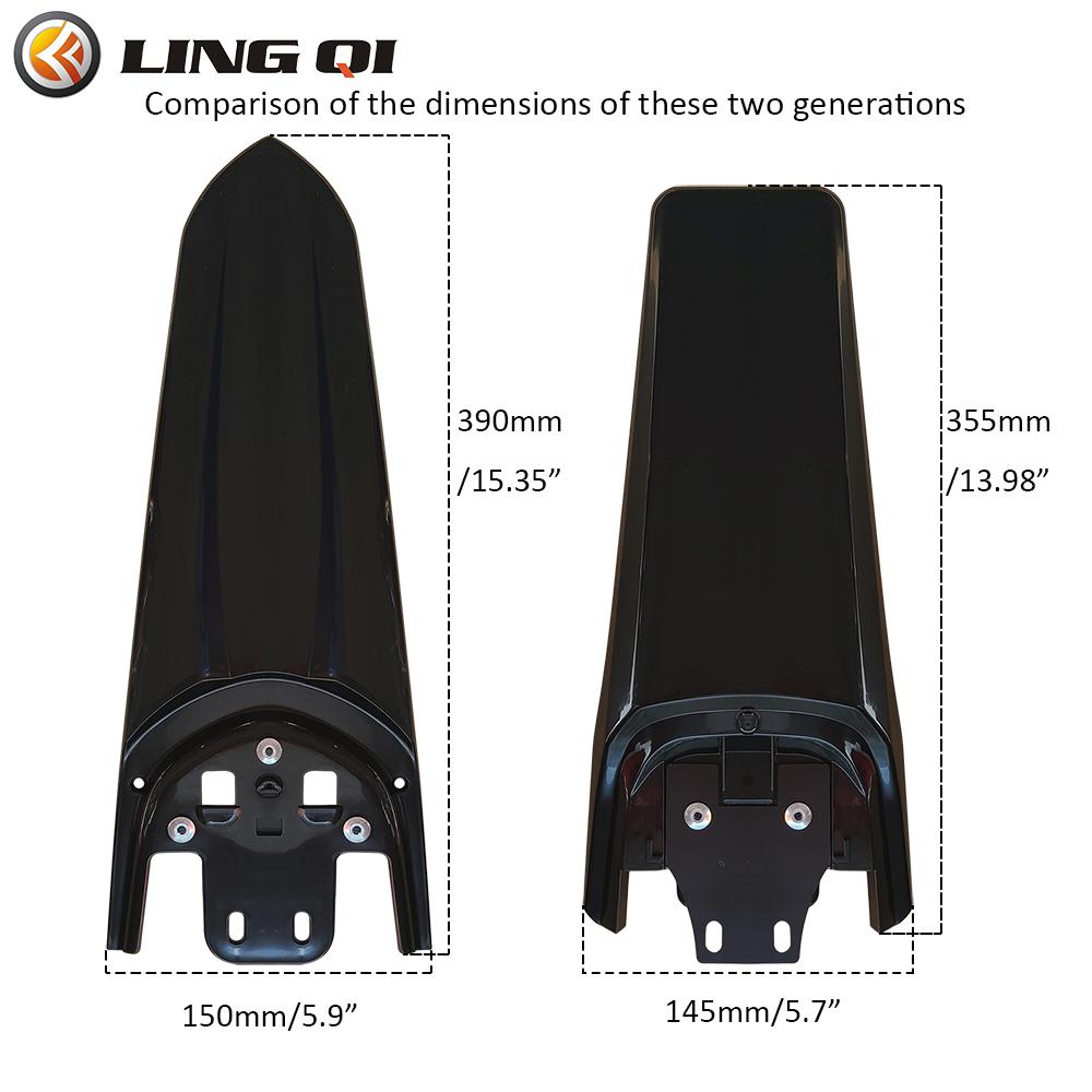 Second-Generation Longer Rear Fender Fit To Sur Ron Light Bee X and S. Streamlined Dirt Pit Mudguard Tail Guard for