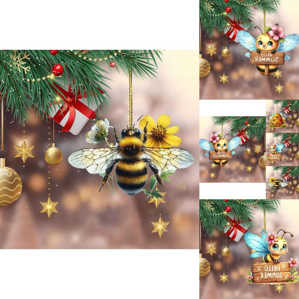 Bedårande Akryl Bi Backspegel Hängande Prydnad För Bilinredning