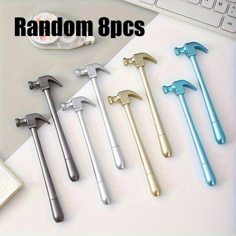 

8/20 шт. Нейтральные ручки в форме молотка, быстросохнущие, пишут плавно, ручка для подписи, черные ручки 0,5 мм, канцелярские товары для офиса, выпускной, сезон возвращения в школу