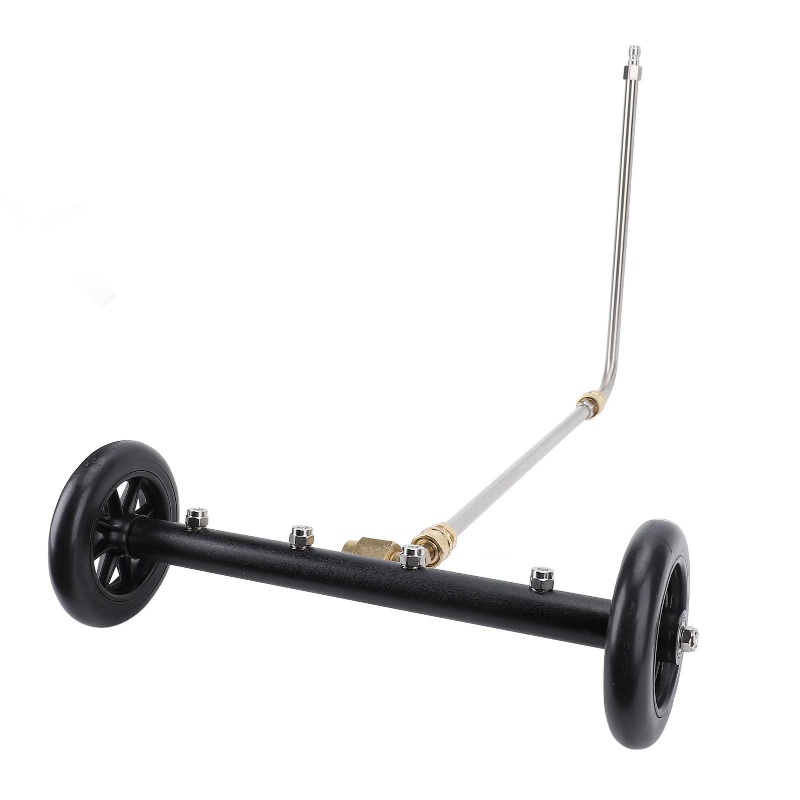 

6 Inch Pressure Washer Undercarriage Cleaner with 3pcs Extension Wand 4000 PSI Under Car Wash Water