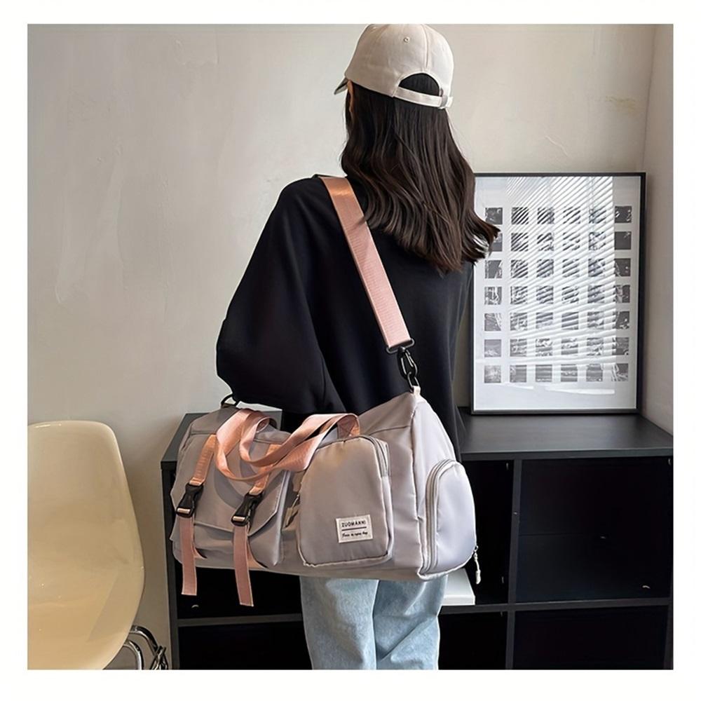 Hochwertige Reisetasche mit großem Fassungsvermögen  Polyester  Verstellbarer Schultergurt, Mehrere Taschen, Sicherer Reißverschluss  Reisen, Sport, Fitnessstudio