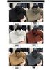 Moletom Casual Solto de Veludo Dupla Face com Gola Alta Masculino Outono/Inverno 2025