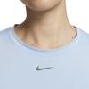 Nike Solid Color Crew Neck Casual Short Sleeve T-Shirt Women Tops Light-Blue FN2799-440