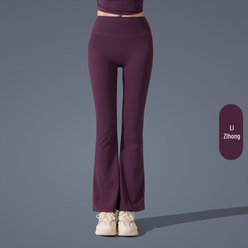 

Европейско-американские антибактериальные брюки клеш для йоги с высокой талией - Утягивающие, формирующие, повседневный спортивный стиль Large