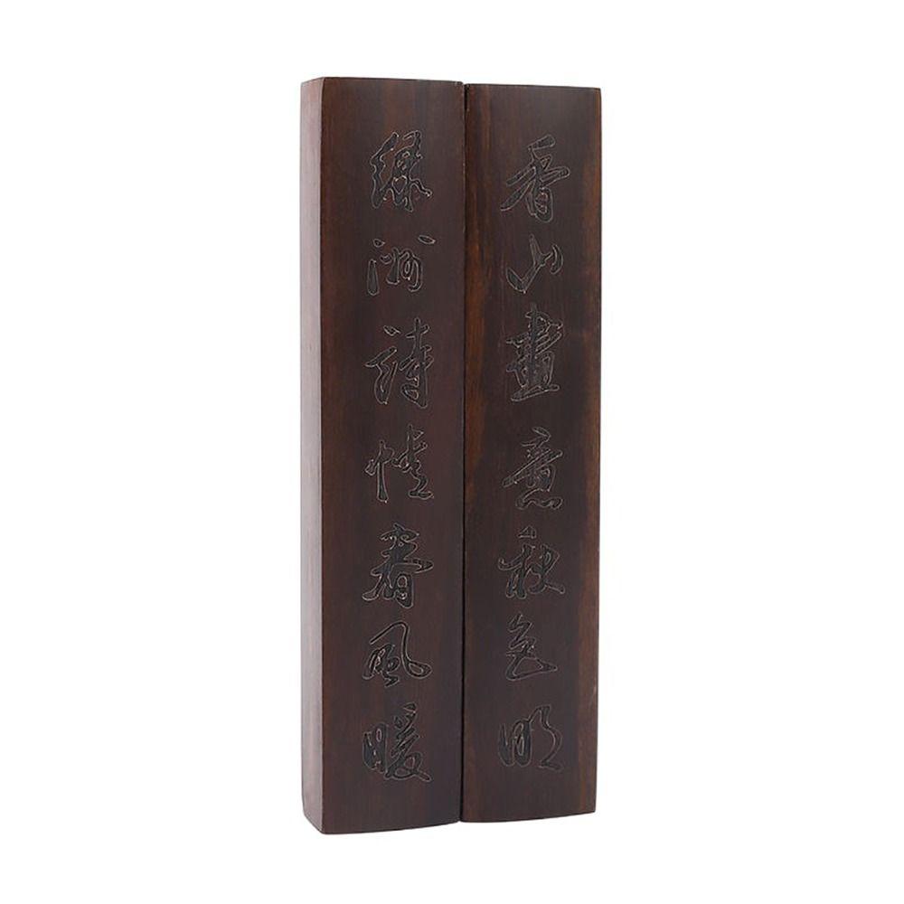 1Pair Natural Wood Paperweight Retro Calligraphy Tool Ancient Chinese Paper Weight  Art Supplies