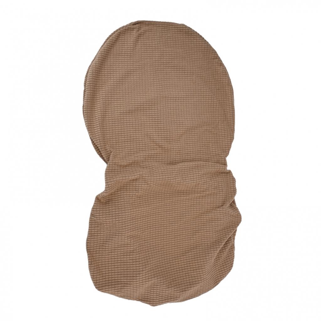 Oval dining table and chair cover with integrated cushion and backrest