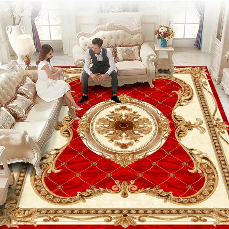 European Style Carpet Living Room Large Area Rugs Bedroom Bedside Mat Home Porch Entry Doormat Alfombras Para La Sala Moderna