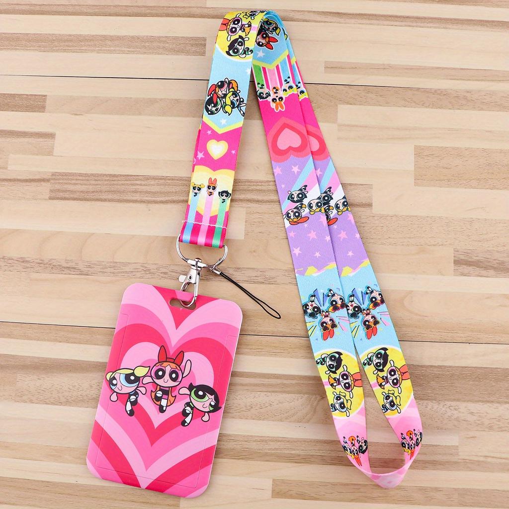 MINISO Portachiavi Lanyard Portacarte ID Credito Pass Ciondolo Cellulare Laccio da Collo Portapass Portachiavi