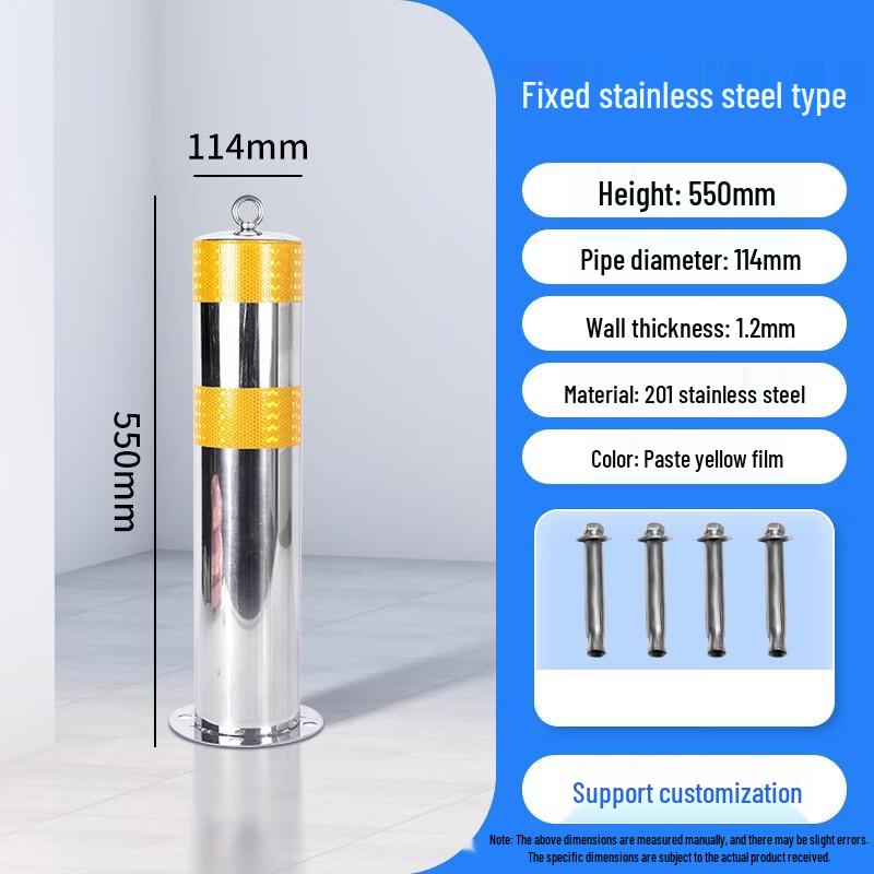 OIMG Fixed Stainless Steel Bollard