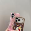 Sanrio Hello Kitty Melody Pink Cute Cartoon Pattern Style Phone Case For iPhone 17 16 15 14 13 12 11 Pro Max Girl Gift TPU Cover