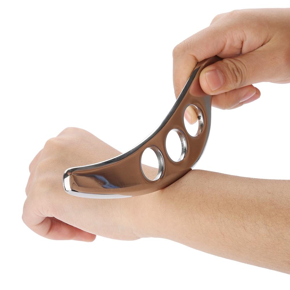 Stainless Steel Scraping Board Low Magnetic Physiotherapy Facial Body Scrapper Massage Plate