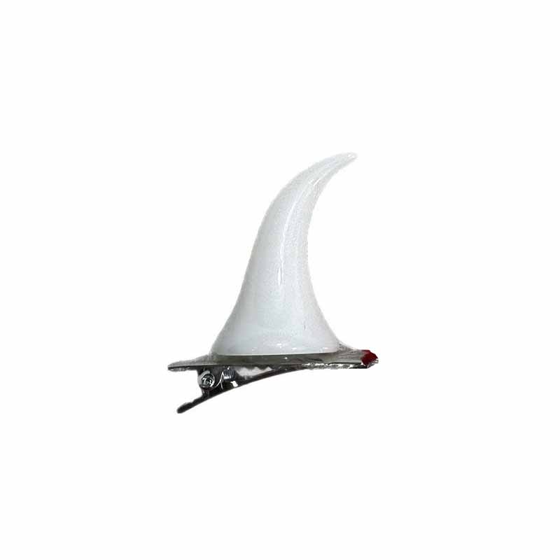 

Small Hair Clip Multifunctional Demon Hair Clip Cow Horn Hair Clip High Quality For Costume Party Children S Event Dress Up XXS білий