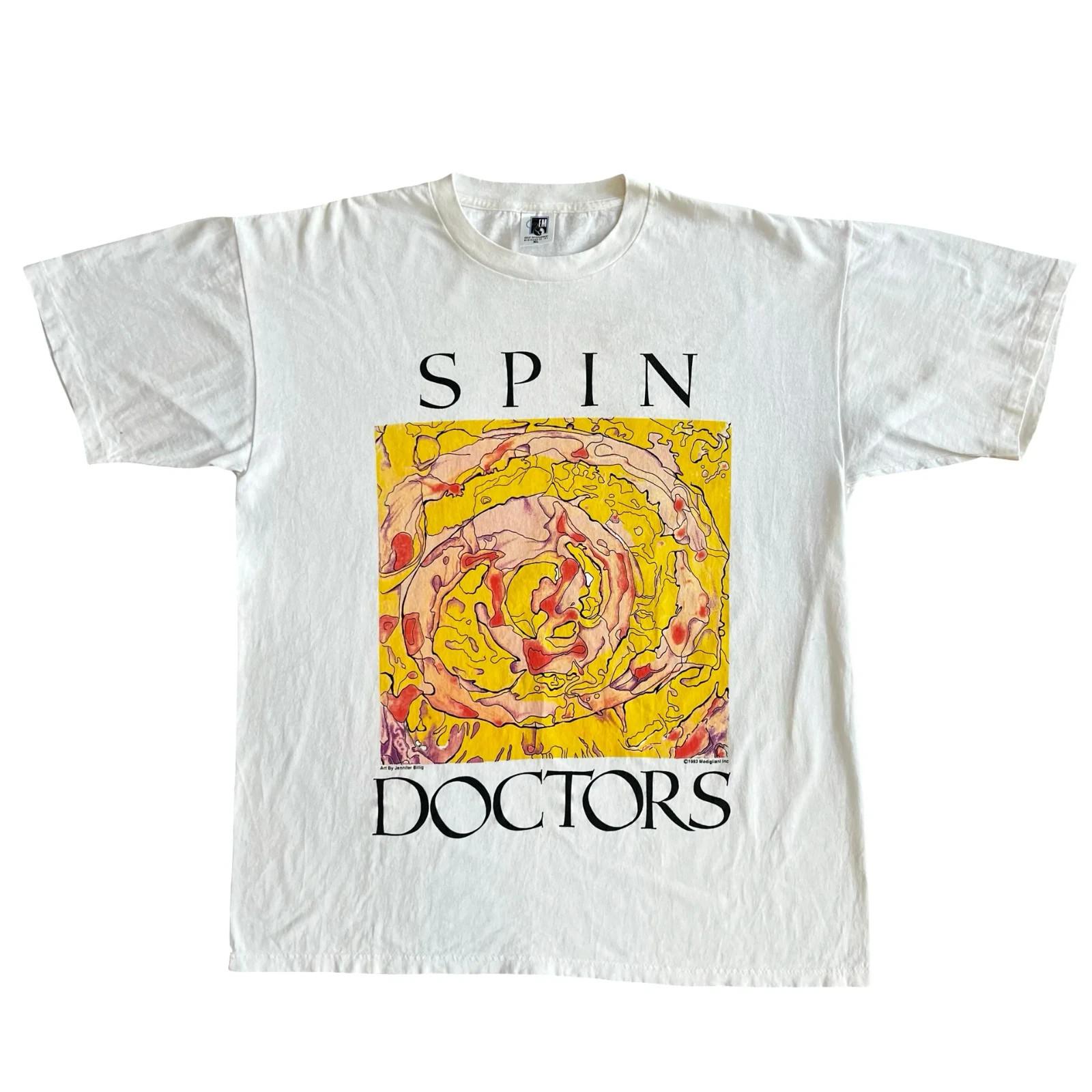 Spin Doctors 1993 Summer Tour White Cotton S-5XL T-Shirt L569 XXL