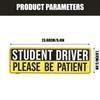 High Visibility Magnetic Car Sticker Exterior Accessories for Beginner Drivers PVC Construction Fit Any Vehicle Type