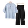 Xiaofu Women's Embroidered Summer Two-Piece Set