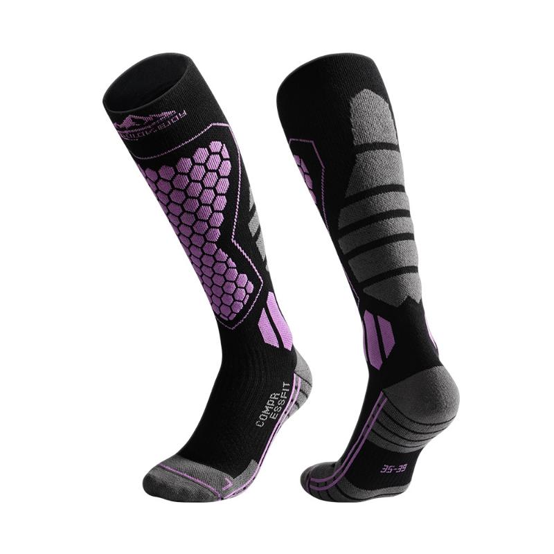 Thermal Winter Cotton Men Women Ski Socks High Elastic Sports Socks Snowboarding Cycling Adult Skiing Thicker Leg Warm