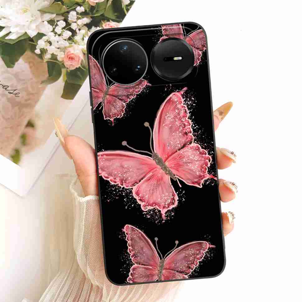 For Huawei nova 15 Pro 5G KLE-AL00U Case Silicone Back Cover For Huawei Nova 15Pro 5G 6.84" Colorful Butterfly Flowers Bumper