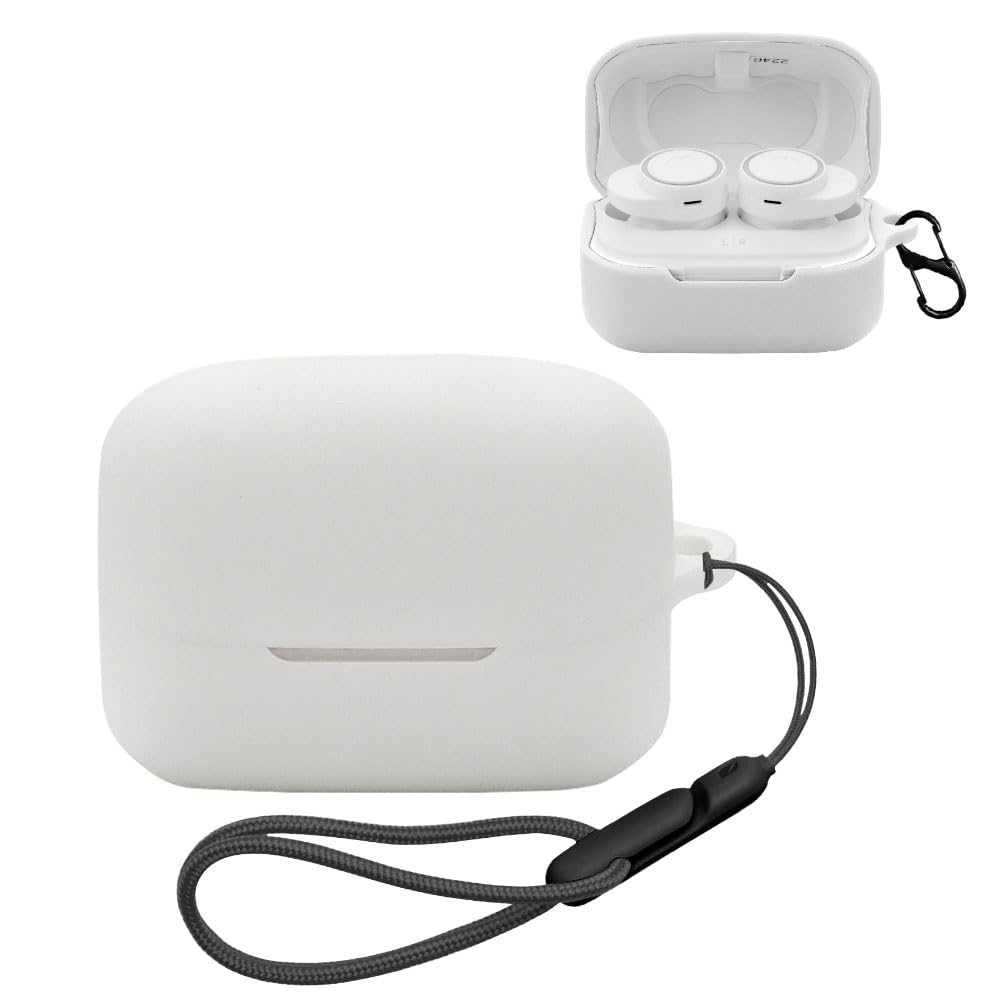 

[YCJDP]For Audio-Technica ATH-CK1TW Case with Climbing Buckle + Adjustable Lanyard Waterproof and Dustproof Lightweight Can be charged while wearing