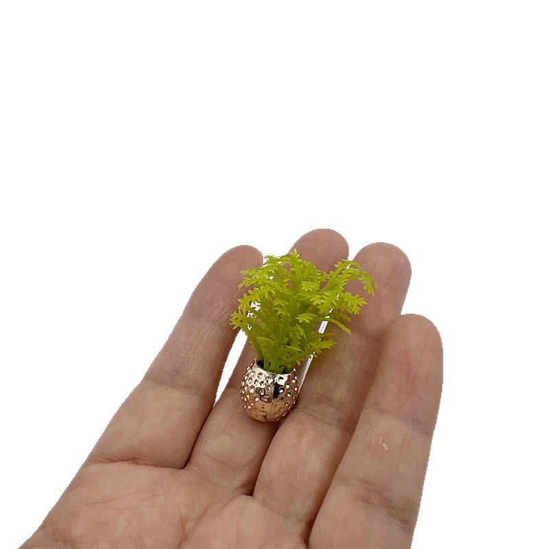 Mini Green Plant Dollhouse Scene Ornament - Courtyard & Garden Decoration