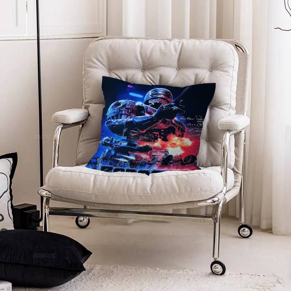 Stary Film R-Robocop Film 45*45cm Poszewka na Poduszkę Poszewka na Poduszkę Dekoracyjna Poszewka na Poduszkę Domowa Poszewka na Poduszkę do Kanapy
