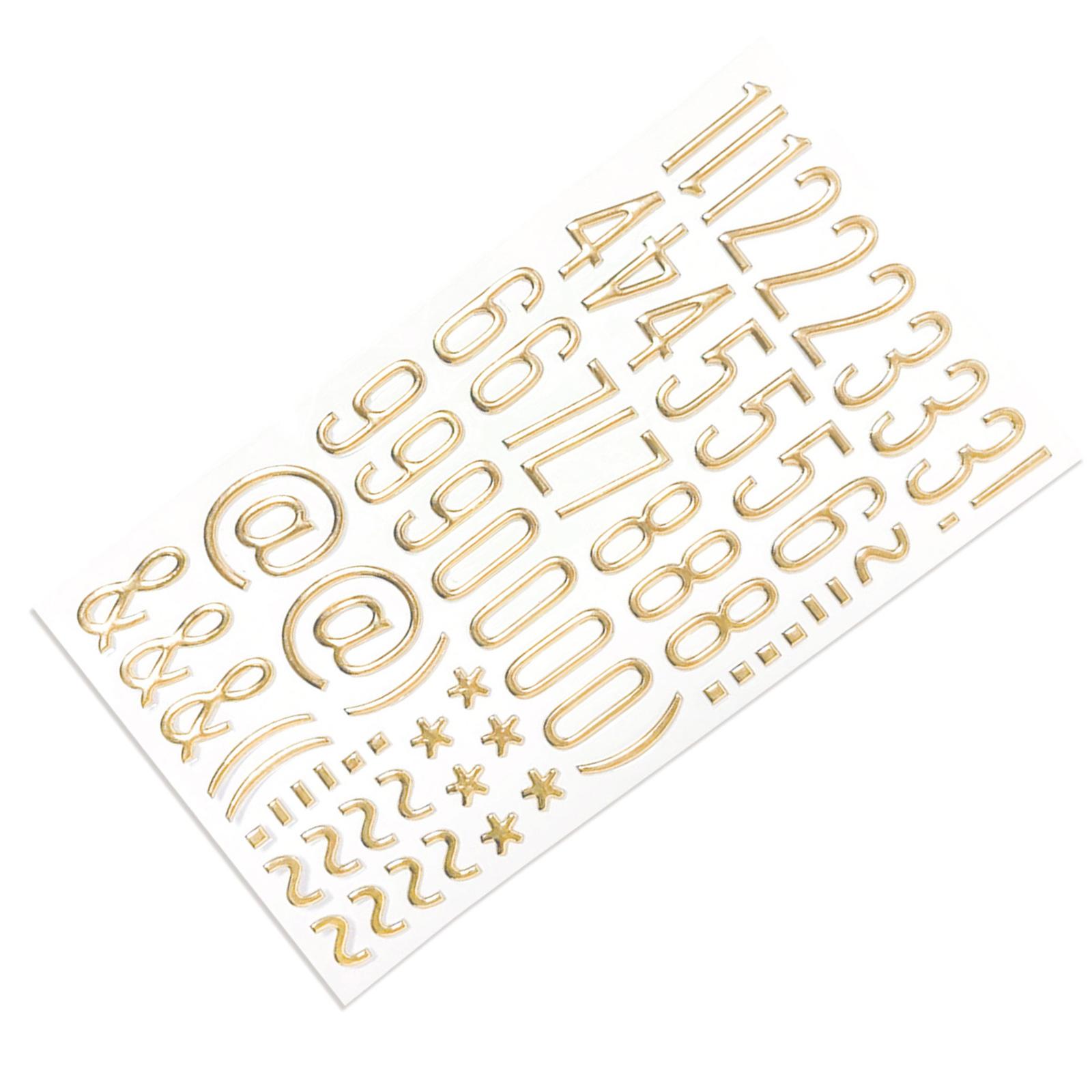 3D Золотая блестящая буква-цифра наклейка металлическая цветная буква-наклейка для скрапбукинга журнал блокнот украшение дома C