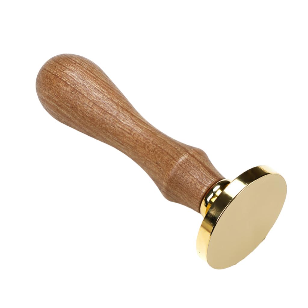 Craft Stamp Head with Wood Handle Set for Seal Card Envelope Unfinished Seal Stamp Round Square Flower Heart Stamp Head