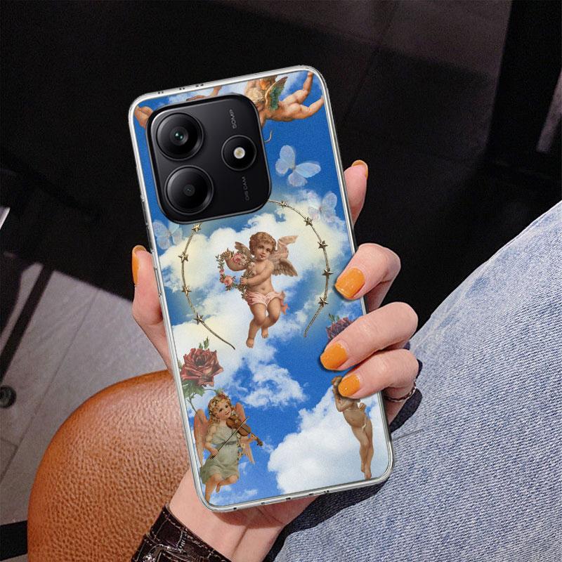 Bible Angel Phone Case For Xiaomi Redmi Note 15 14 13 12S 12 11 Pro Plus 14S 11S 11E 10 10S 11T 5G Personalized Cover Redmi Note