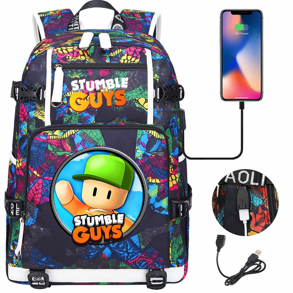Game Merchandise Collision Party Usb Print Teen Middle School Schoolbag Men and Women Leisure Travel Backpack