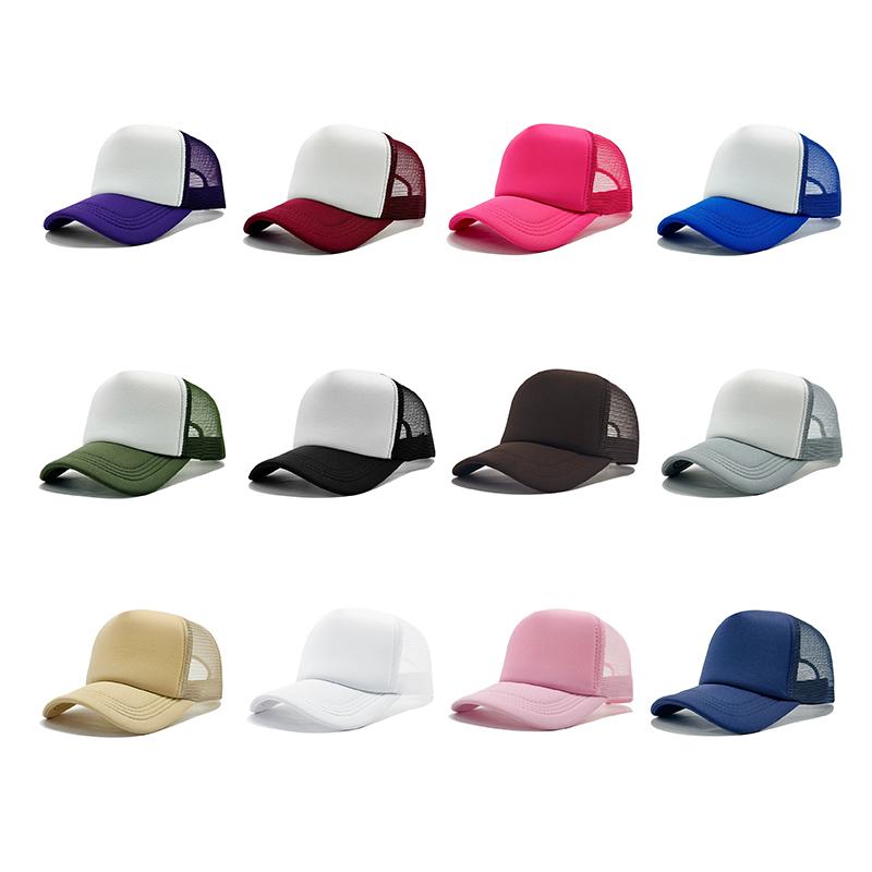 Trucker Hats Men Women Mesh Hats Sports Team Baseball Caps Summer Outdoor Adjustable Sun Hat Snapback Adult Mountaineering Hat