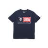 T Shirts Men's Dark Blue Crew Neck Moderate Straight Fit 768826-451