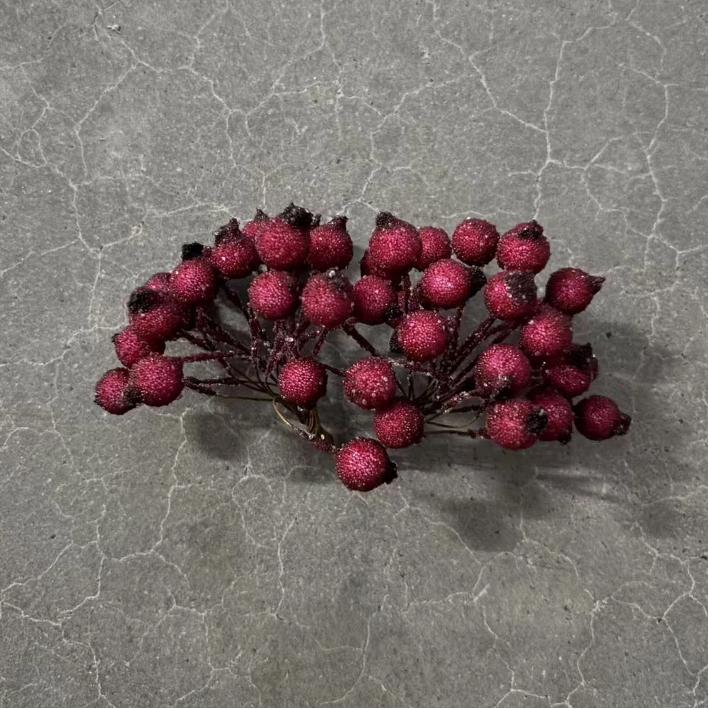 

Mini Fake Fruit Foam Berries Artificial Pomegranate Red Cherry Bouquet Artificial Flower Decorations Christmas Red Berry Decor