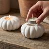 3D Printed Pumpkin Tealight Holder Vintage Ambient Candle Stand Tabletop Candlestick  Living Room