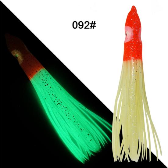 5 Stück/Set 9cm Leuchtende Weiche Oktopusförmige Kunstköder Faux Köder Angelzubehör