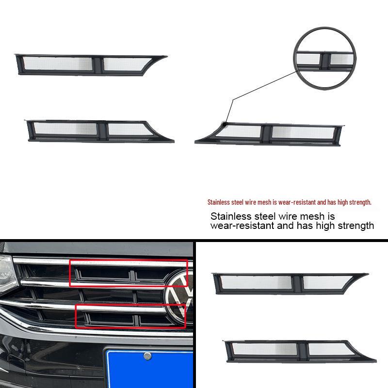 Front Windshield Bug Net with ABS Carbon Fiber Texture for 2022-2025 Volkswagen Tiguan L