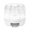 Rotating Rice Dispenser: Insect & Moisture-Proof Storage Container with Divided Grain Compartments