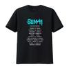 Sum 41 North America Tour Blue Demon Mens T Shirt vintage Washed streetwear Unisex Stretched Slightly Versatile graphic