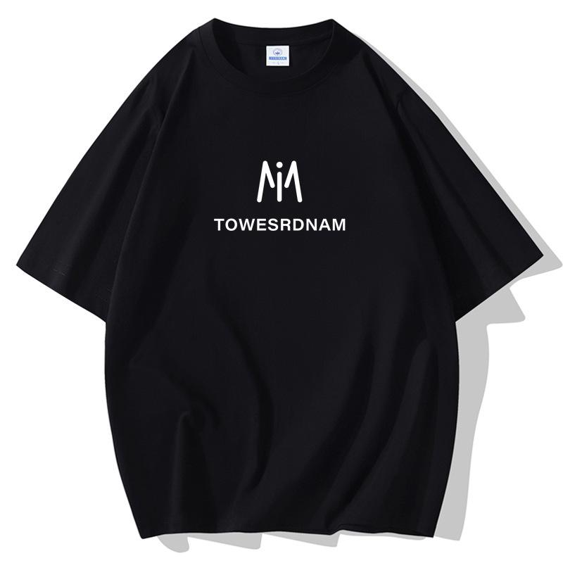 INS Men Fashion Short Sleeves Loose T-shirt 100% Cotton Casual Tee Size S-5XL
