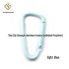 Bunter Aluminiumlegierung D-Ring Karabiner Schlüsselanhänger Tasche Haken (DIY Schmuckzubehör)