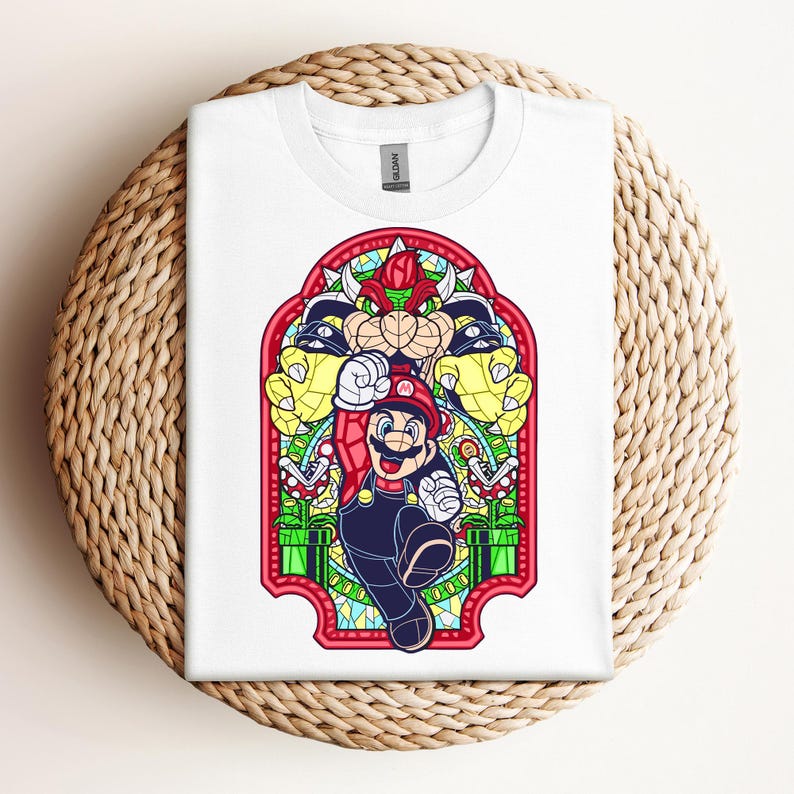 Super Mario Adult Shirt, Retro Mario Tee, Funny Cartoon Gamer Gift, Super Mario Kids T-shirt, Unisex Shirt,Gift T-shirt Child, Super Mario 140