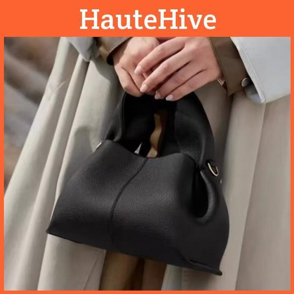 Solid Simple Color Cloud Shaped Pu Leather Women Casual Shoulder Bag Daily For