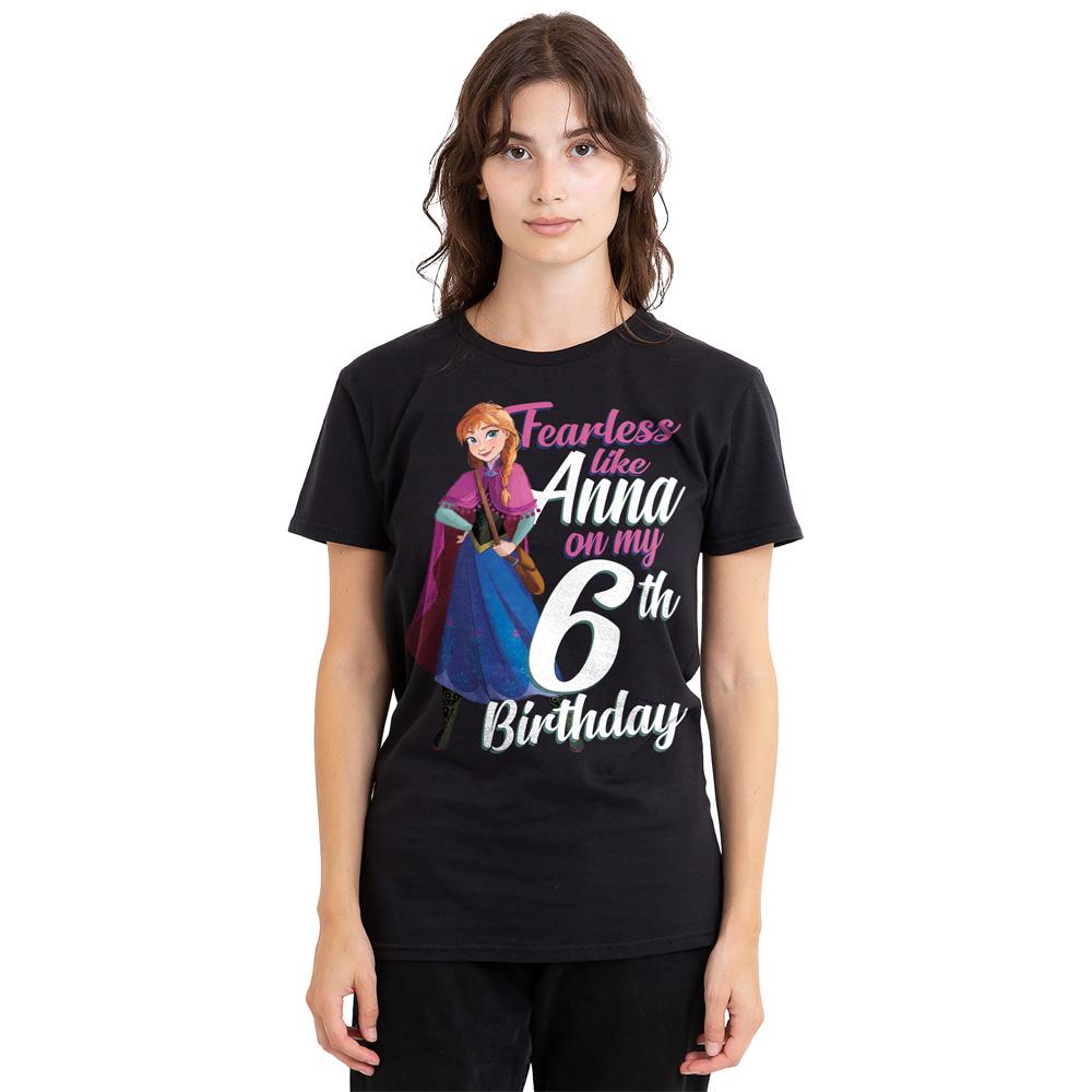 frozen Unisex Adult Fearless Like Anna 6th Birthday T-Shirt
