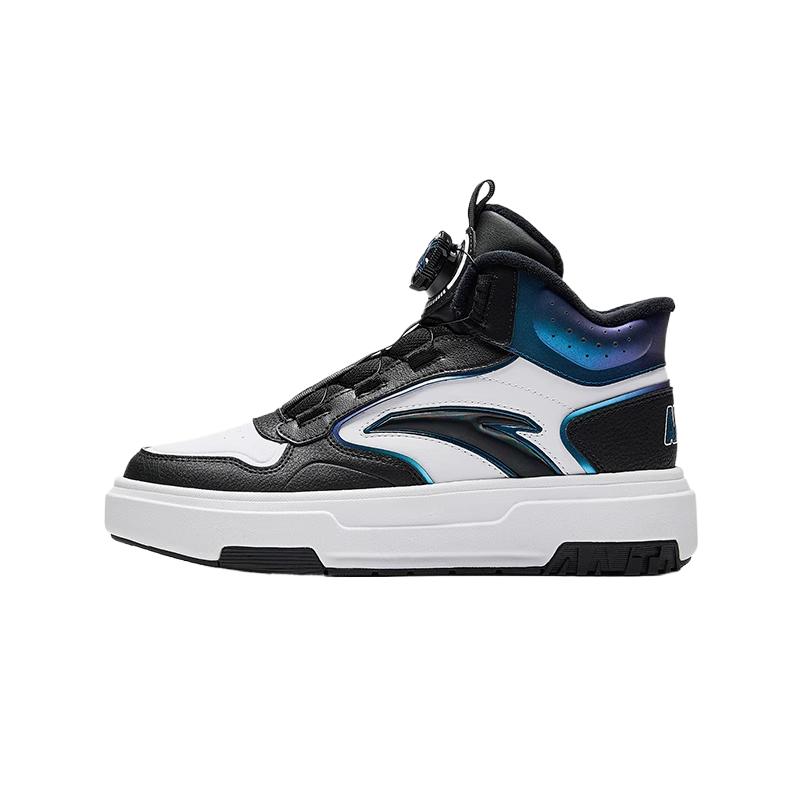 

Anta Comfortable Windproof Fashion Versatile Durable Warm High-Top Kids Skate Shoes Kids Sneakers White Black Blue 312446923-2 40
