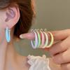 Trendige Große Runde Creolen für Damen Europäischer Übertriebener Party-Schmuck Retro Statement Geometrie Kreis Hängende Schlaufenohrringe