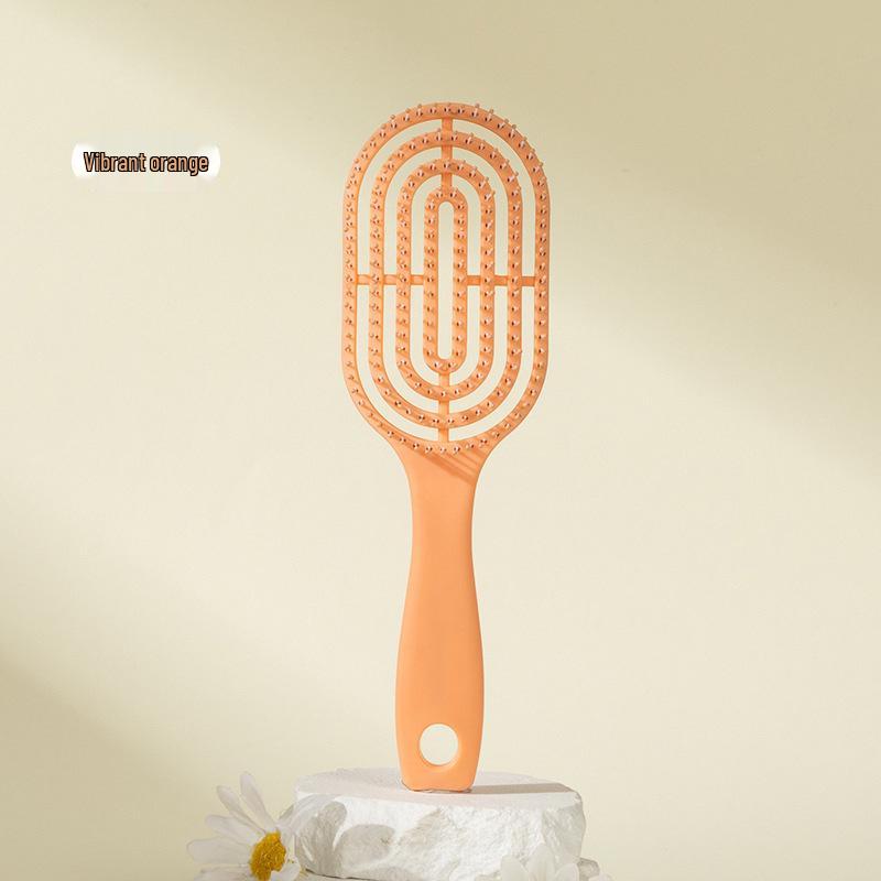 Women's Rib Comb for Root Volume & Styling: High Crown, Long & Curly Hair Massage, Large Curved Design.