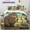 Poster Gruffalo Set Copripiumino Trapuntato Copripiumino Federa Decorazione Casa Regalo di Compleanno (1 * copripiumino + 2 * federa, senza nucleo)