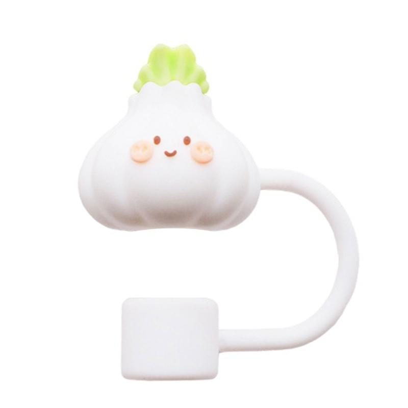 

Cute Silicone Straw Toppers Delicate Straw Caps Silicone Straw Protectors Straw Covers For Office And Home